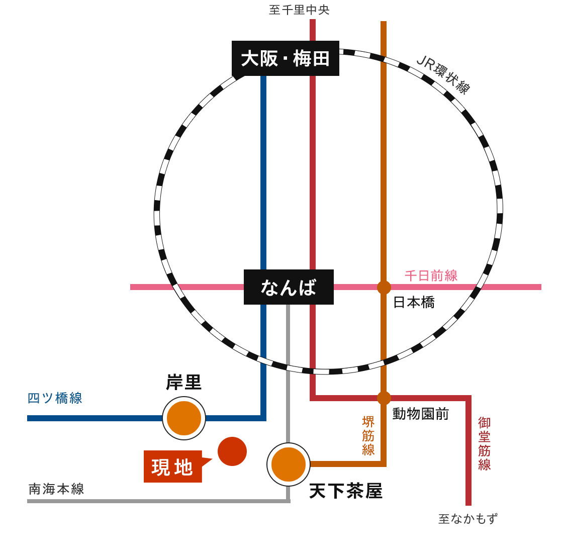 アンビシャス潮路2丁目の路線図